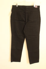 NEW Gloria Vanderbilt Black Tapered Leg Jeans | 14