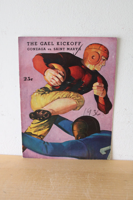 Gonzaga Vs. Saint Mary's 1936 Football Program
