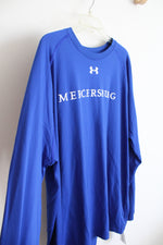 Under Armour Heatgear Loose Fit Blue Mercersburg Long Sleeved Shirt | 3XL