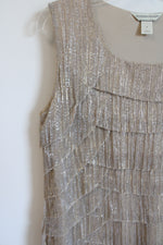 Christopher & Banks Gold Layered Tank | M