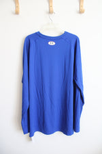 Under Armour Heatgear Loose Fit Blue Mercersburg Long Sleeved Shirt | 3XL