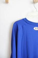 Under Armour Heatgear Loose Fit Blue Mercersburg Long Sleeved Shirt | 3XL