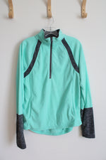 SO Teal & Gray Fleece 1/4 Zip Sweatshirt | XL
