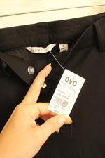 NEW Isaac Mizrahi Black Cropped Dress Pants | 6