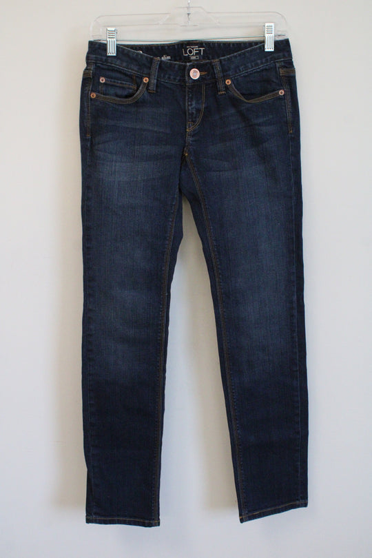 Ann Taylor LOFT Dark Wash Modern slim Jean | 0 Petite