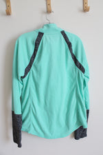 SO Teal & Gray Fleece 1/4 Zip Sweatshirt | XL