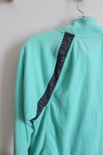 SO Teal & Gray Fleece 1/4 Zip Sweatshirt | XL