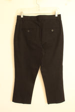 NEW Isaac Mizrahi Black Cropped Dress Pants | 6