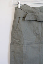 NEW LOFT Army Green Cargo Skirt | 0 Petite