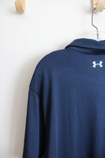 Under Armour Gray & Blue The Playoff Polo Shirt | L