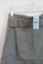 NEW LOFT Army Green Cargo Skirt | 0 Petite