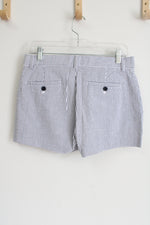 Banana Republic Blue White Striped Shorts | 2