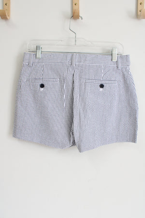 Banana Republic Blue White Striped Shorts | 2