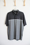 Under Armour Black & Gray Playoff Polo Shirt | L