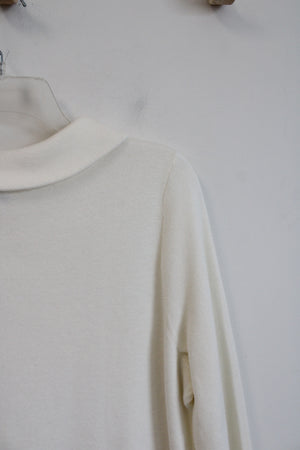 Talbots Soft Cream Tunic Sweater | X