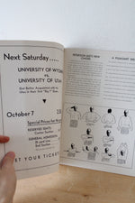 Santa Clara Vs. Utah University Sept. 30th, 1939 Football Program