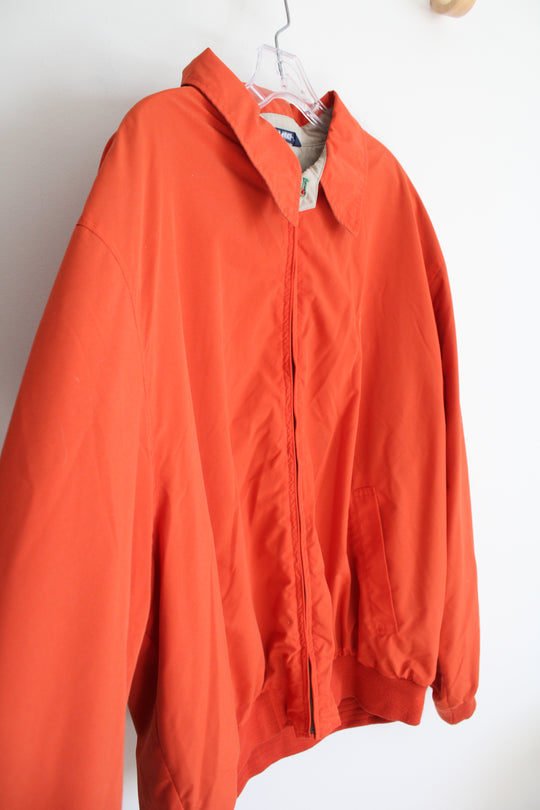 Vintage Tommy Hilfiger Fleece Lined Orange Jacket | XL