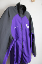 Nike Dri-Fit Purple & Gray KW Full Zip Jacket | L