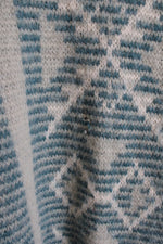 Vintage Alafoss Of Ireland Blue Wool Poncho | OS