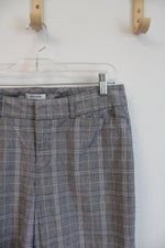 Dockers Mid Rise Curvy Gray Plaid Capri Pants | 8