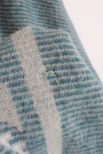 Vintage Alafoss Of Ireland Blue Wool Poncho | OS