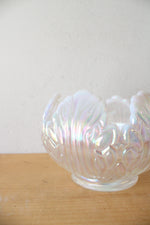 Fenton French Opalescent Empress Lotus Rose Bowl