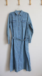 NEW Polo Ralph Lauren Belted Button Down Denim Dress | 12