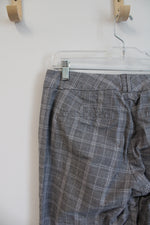 Dockers Mid Rise Curvy Gray Plaid Capri Pants | 8