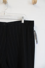 NEW Briggs New York Black Striped Trouser Pants | 18