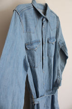 NEW Polo Ralph Lauren Belted Button Down Denim Dress | 12
