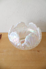 Fenton French Opalescent Empress Lotus Rose Bowl