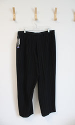 NEW Briggs New York Black Striped Trouser Pants | 18