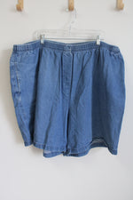 Woman Within Blue Denim Shorts | 34W