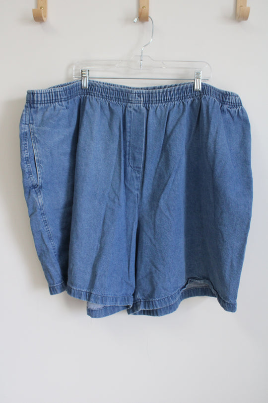Woman Within Blue Denim Shorts | 34W
