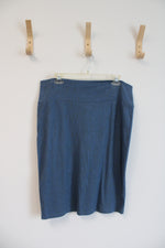 LuLaRoe Blue Pencil Skirt | XL