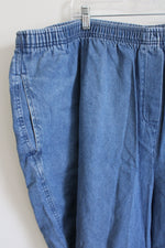 Woman Within Blue Denim Shorts | 34W
