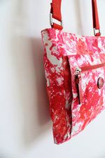 Coach Getaway Signature Nylon Red & Pink File Crossbody Bag