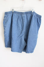 Woman Within Blue Denim Shorts | 34W