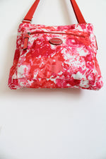 Coach Getaway Signature Nylon Red & Pink File Crossbody Bag