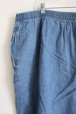 Woman Within Blue Denim Shorts | 34W