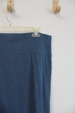 LuLaRoe Blue Pencil Skirt | XL