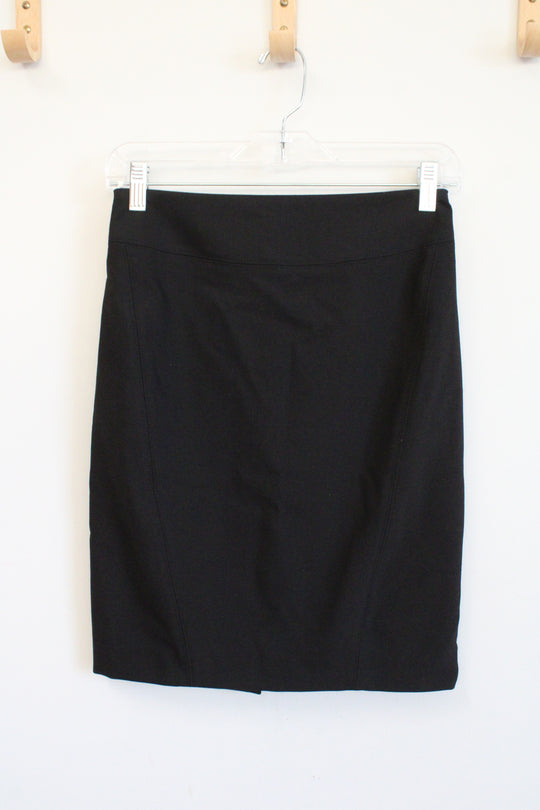 NEW LOFT Black Stretch Pencil Skirt | 0 Petite