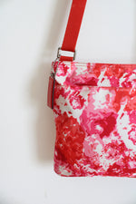 Coach Getaway Signature Nylon Red & Pink File Crossbody Bag