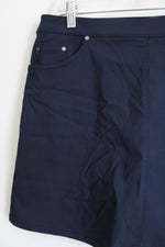 Hearts of Palm Petite Navy Blue Skort | 12P