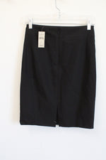 NEW LOFT Black Stretch Pencil Skirt | 0 Petite