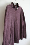 Banana Republic Maroon 1/4 Zip Lightweight Sweatshirt | XL
