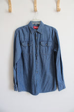 Wrangler Denim Button Down Shirt | S