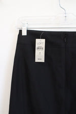 NEW LOFT Black Stretch Pencil Skirt | 0 Petite