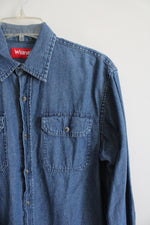 Wrangler Denim Button Down Shirt | S