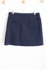 Hearts of Palm Petite Navy Blue Skort | 12P